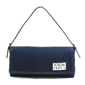 FENDI Blue Leather Shoulder Bag